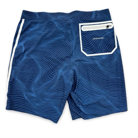 Outerknown Blue and White Board Shorts Quick-Dry Swimwear Men’s 33 - Picture 2 of 9